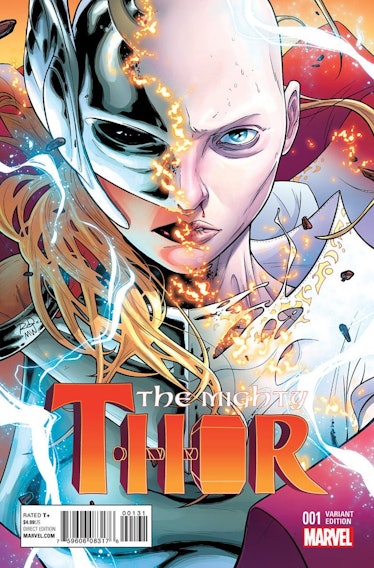 Russell Danterman’s variant cover for Mighty Thor #1 (2015).