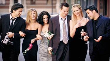 The cast of Friends in a still from the show