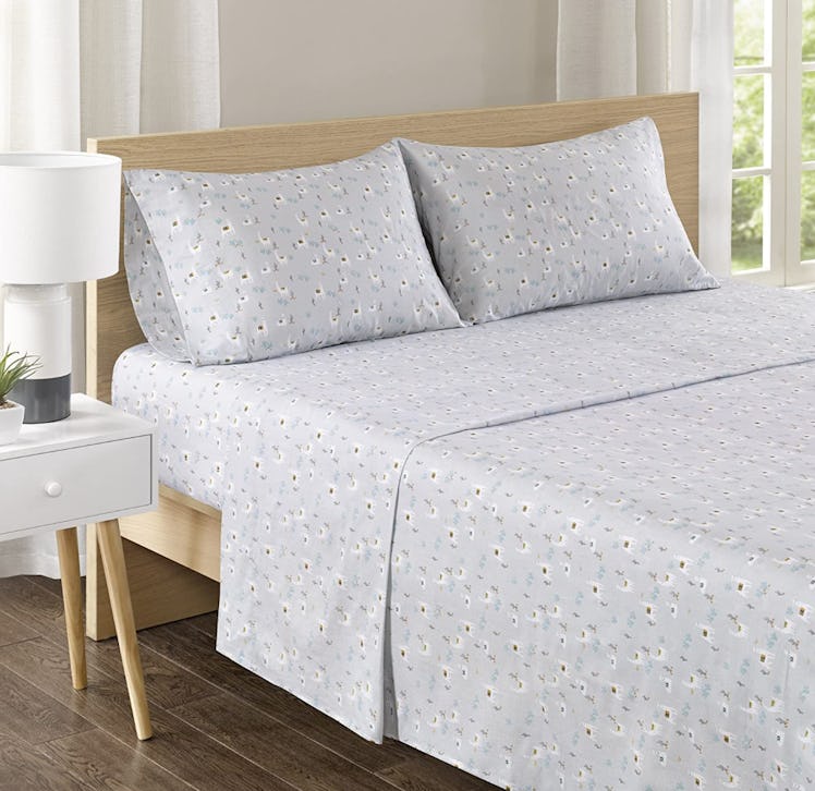 Comfort Spaces 100% Cotton Percale Sheet Set (4 Pieces) 