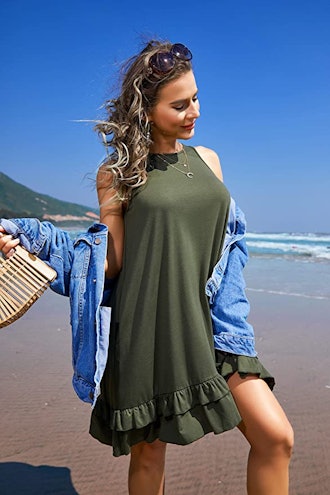 Beyove Summer Beach Dress with Pockets