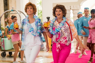 Barb and Star from Star Go to Vista Del Mar representing the best female friendships in movie histor...