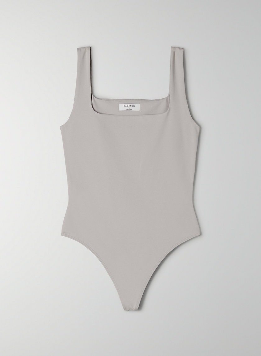 Aritzia- Gray Babaton Contour Bodysuit