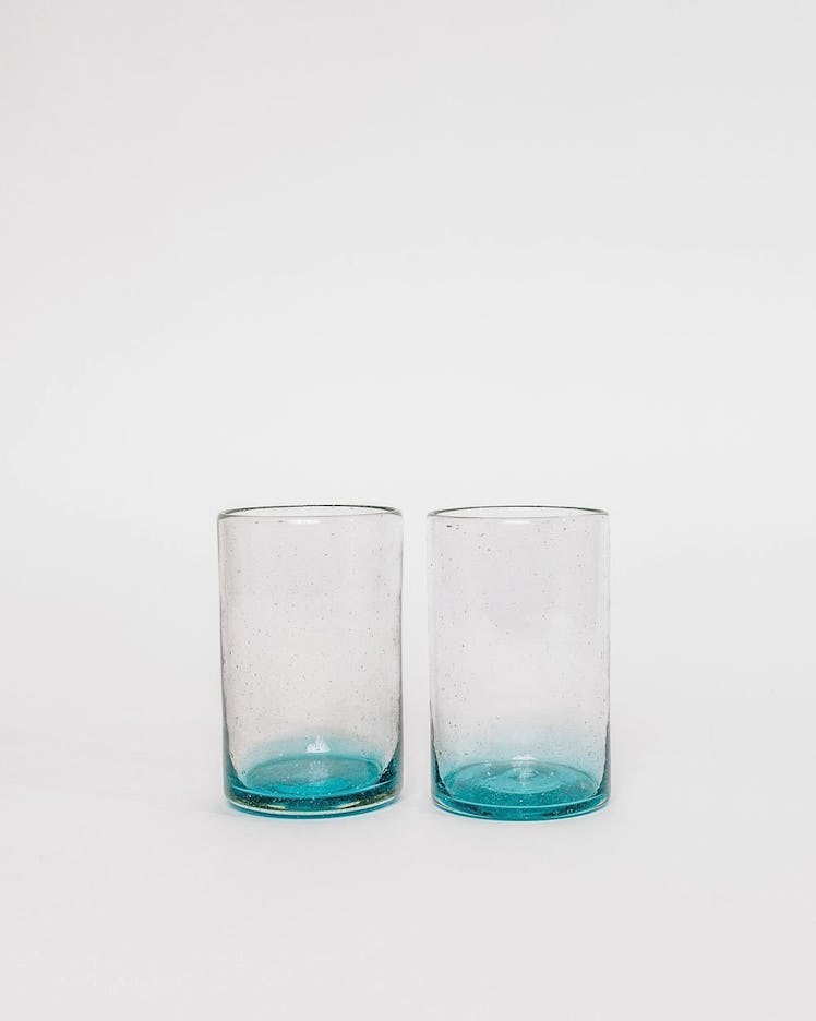 Xela Turquoise Glass Set - Tall