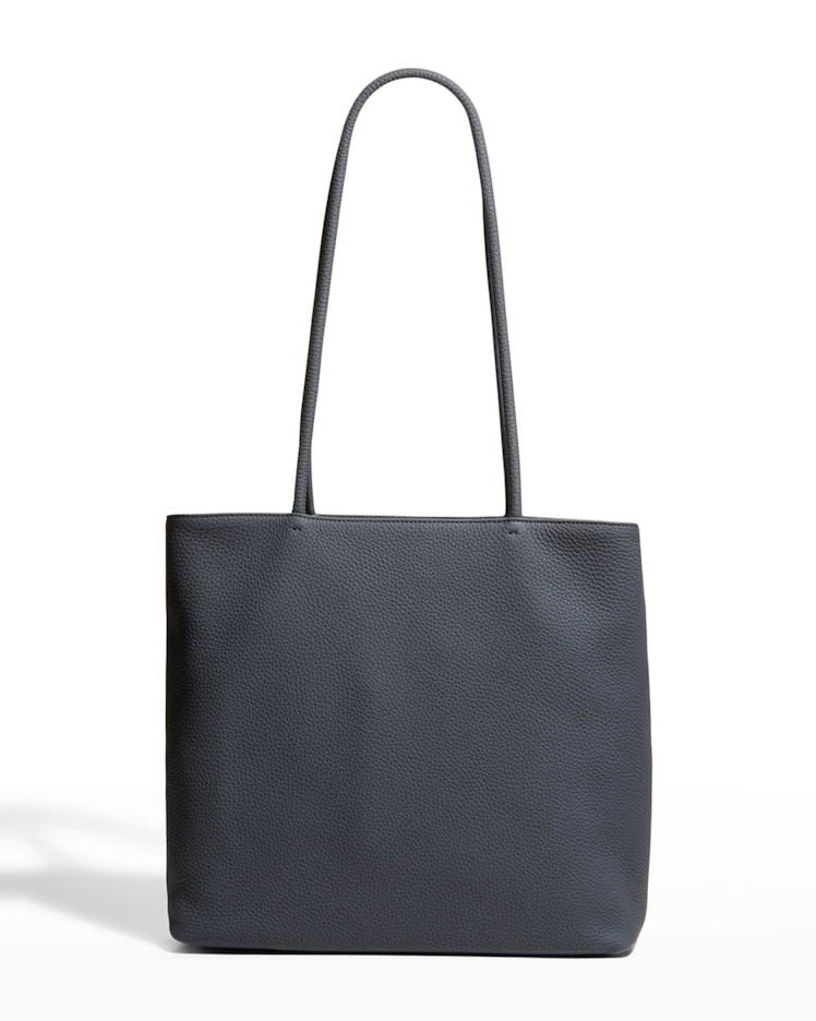 The Row Calfskin Medium Zip Shopper Tote Bag