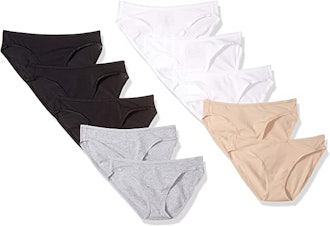 Amazon Essentials Cotton Stretch Bikini Panties (10-Pack)