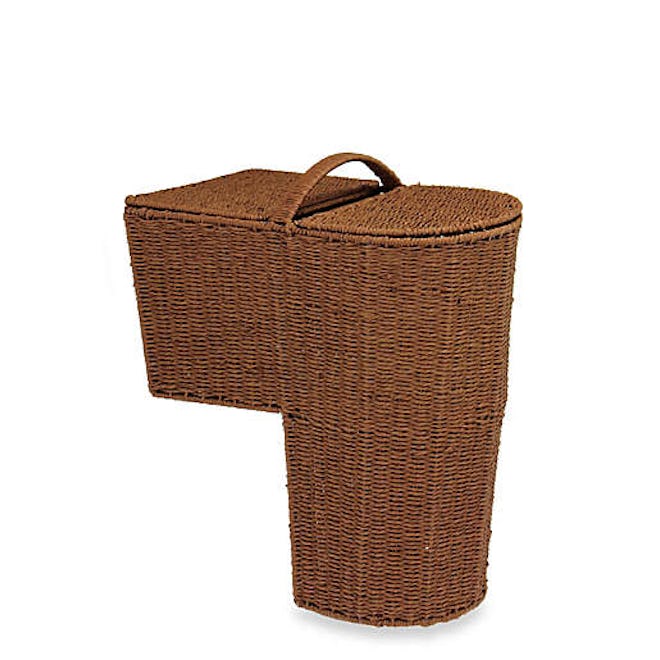 Household Essentials Rounded Paper Rope Stairstep Basket