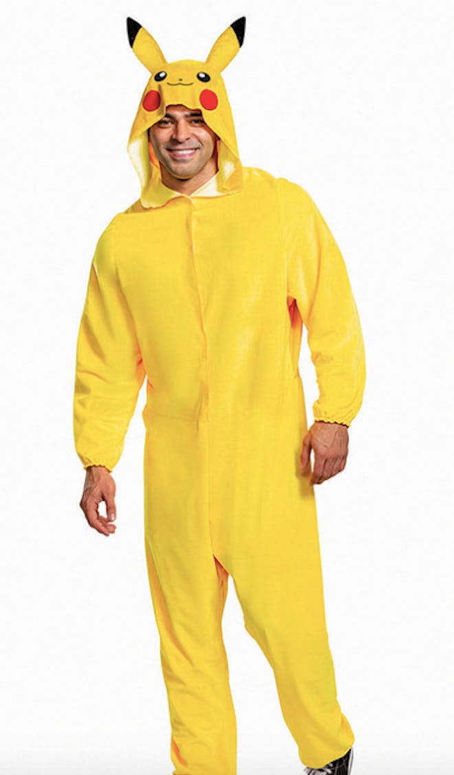 Man wearing Pikachu costume