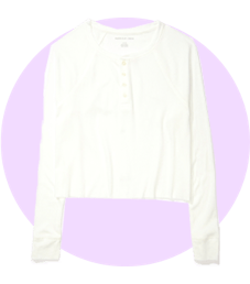 Long-Sleeve Henley T-Shirt