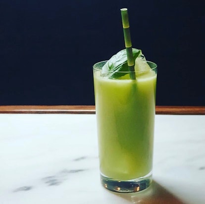 The Holy Basil is a cocktail at Longo Bros that's a great apéritif