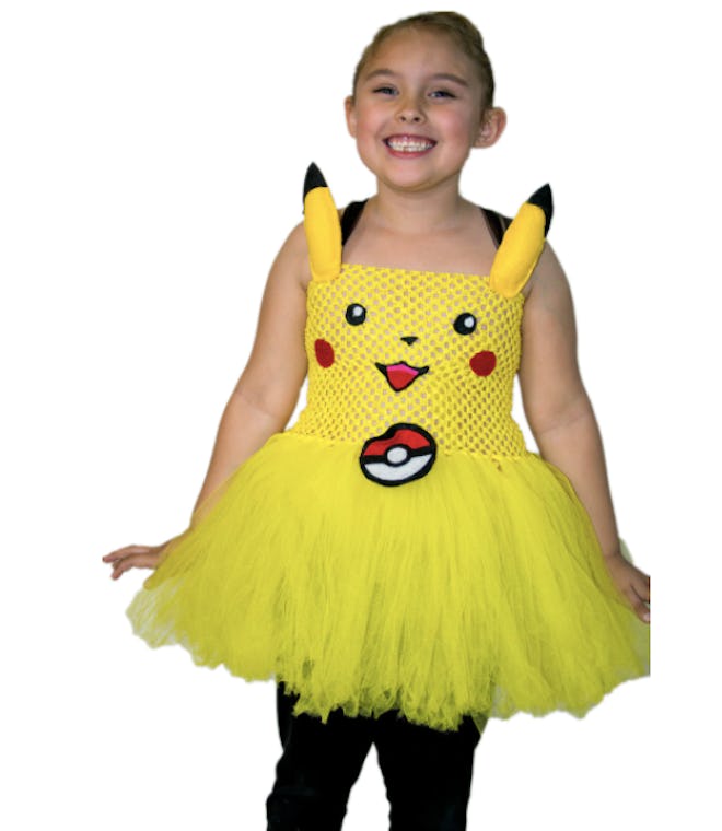 Girl wearing Pikachu tutu