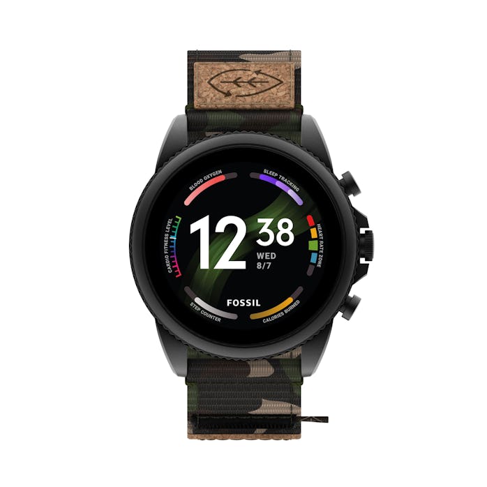 Gen 6 Fossil smartwatch with camo design