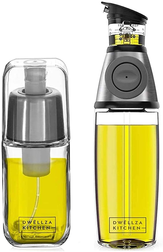 DWËLLZA KITCHEN Olive Oil Dispenser Bottle and Olive Oil Spray Bottle