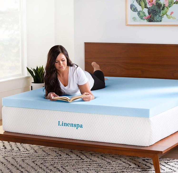 Linenspa  3-Inch Gel Infused Memory Foam King Mattress Topper