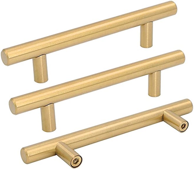 goldenwarm Brushed Brass Cabinet Pulls (10-Pack) 