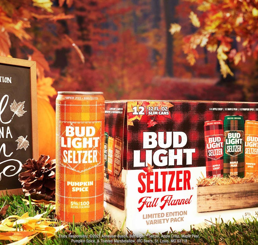 Bud Light Seltzer's new fall flavors Flannel Pack includes Pumpkin Spice.