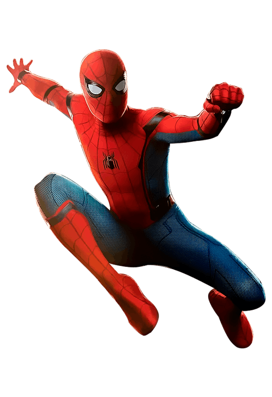 Spider-Man on white background