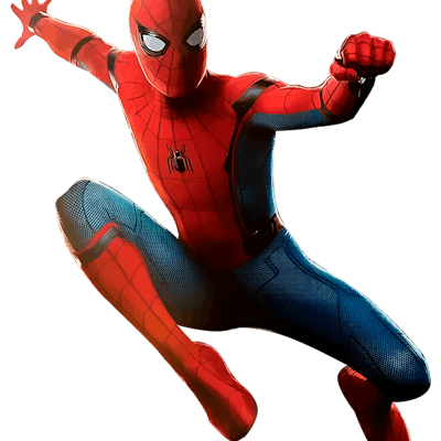 Spider-Man on white background