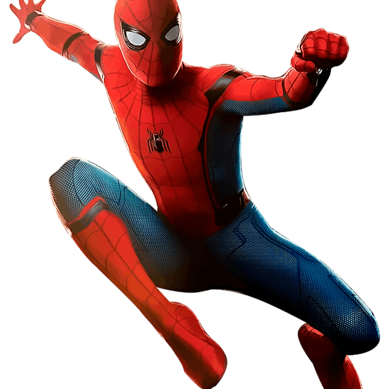 Spider-Man on white background