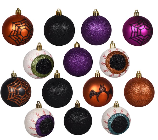 buy these sparkling halloween ornaments at dollar tree