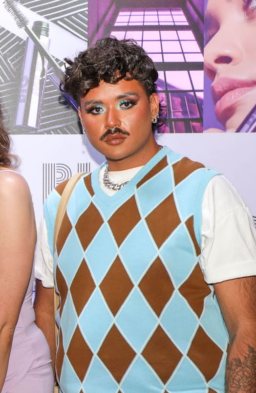 Makeup artist and influencer Michael Brooks attends a launch event for e.l.f.'s Big Mood Mascara