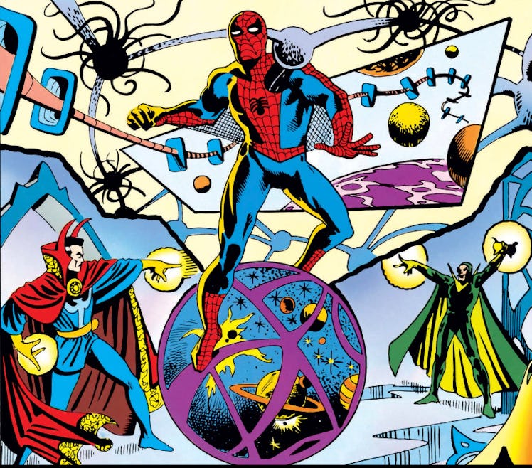 Illustration of Spider-Man and Doctor Strange 