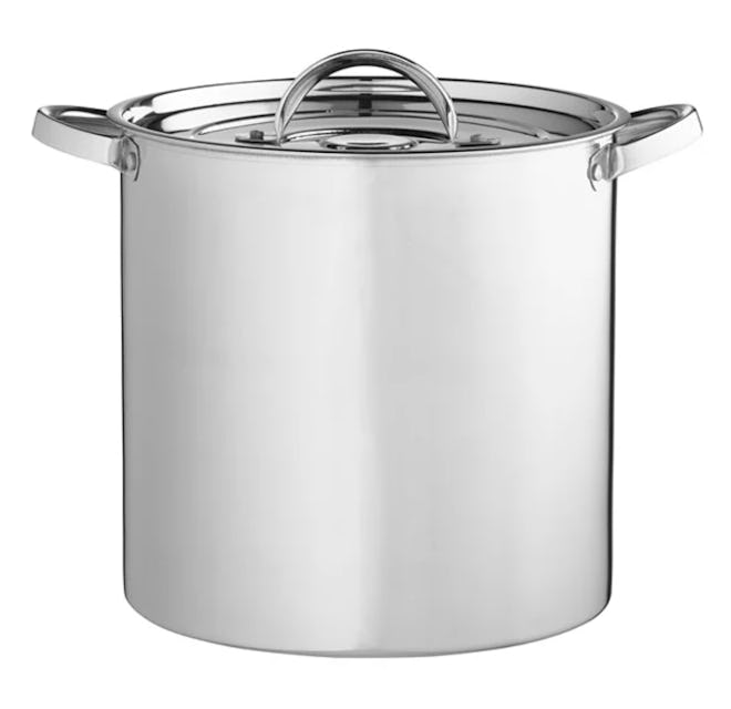 A stainless steel stockpot is one accessory needed for a Kevin Malone Halloween costume.