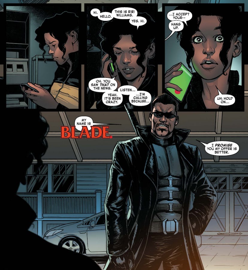 The 'Ironheart' series could set up 'Blade.' Screenshot via Marvel