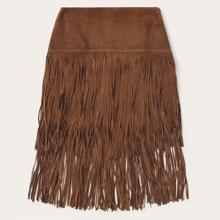 Stetson Suede Fringed Skirt
