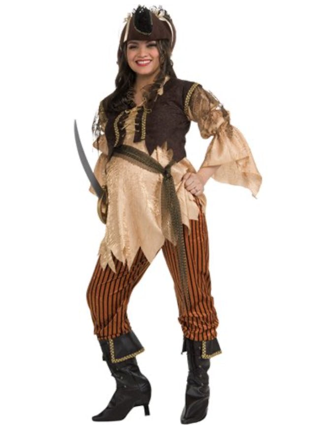Maternity Pirate Queen Adult Halloween Costume 