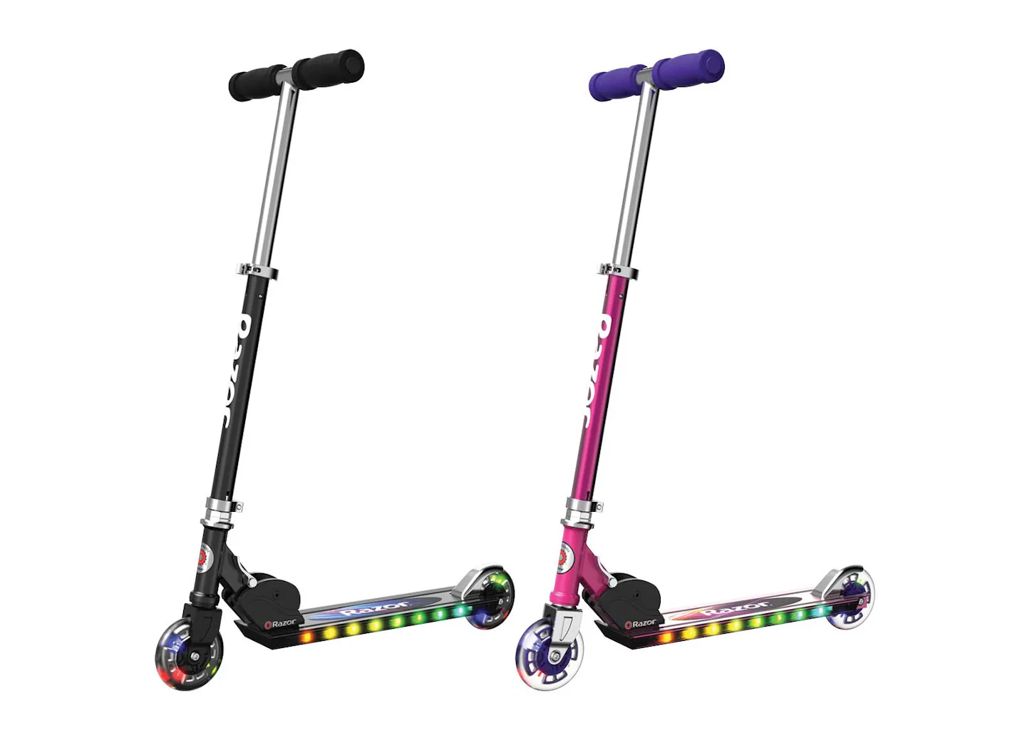 Razor's new LED-laden scooters for kids are discos on wheels