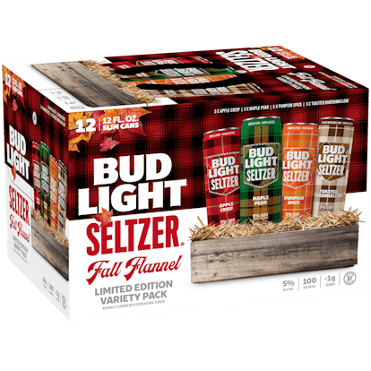 Bud Light Seltzer's new fall flavors Flannel Pack includes Pumpkin Spice.
