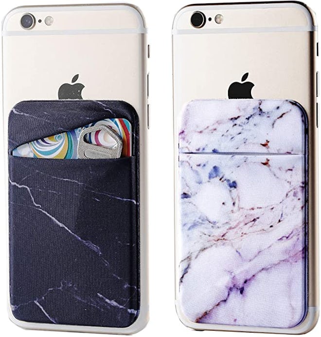 Marble Adhesive Phone Pocket Wallets (2-Pack)