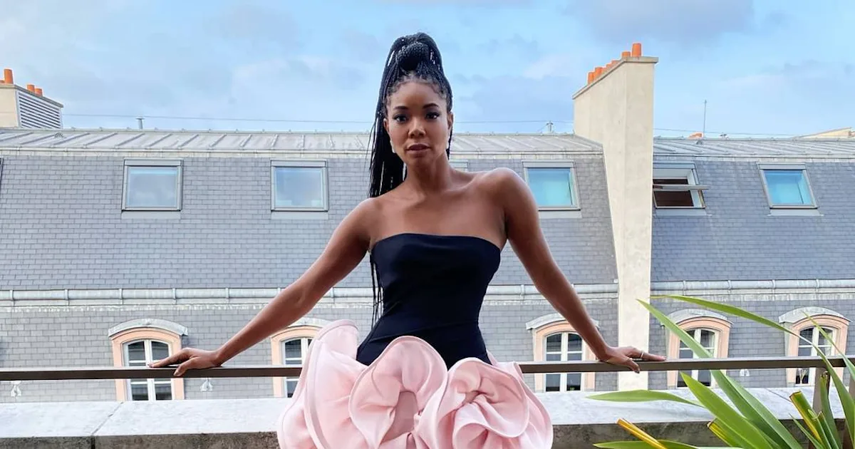 gabrielle union pink dress Here's Everything Gabrielle Union Wore for Her Most Recent Press Tour