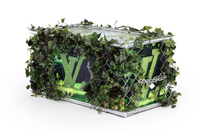 Louis Vuitton 200th birthday collaborative trunk by Mr. Flower Fantastic