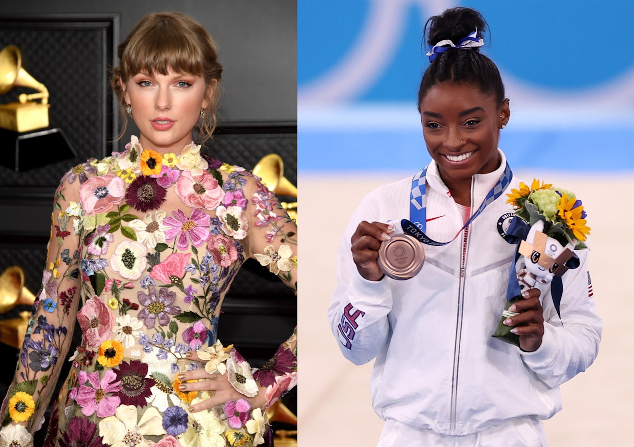 Taylor Swift made a heartfelt video tribute for Simone Biles
