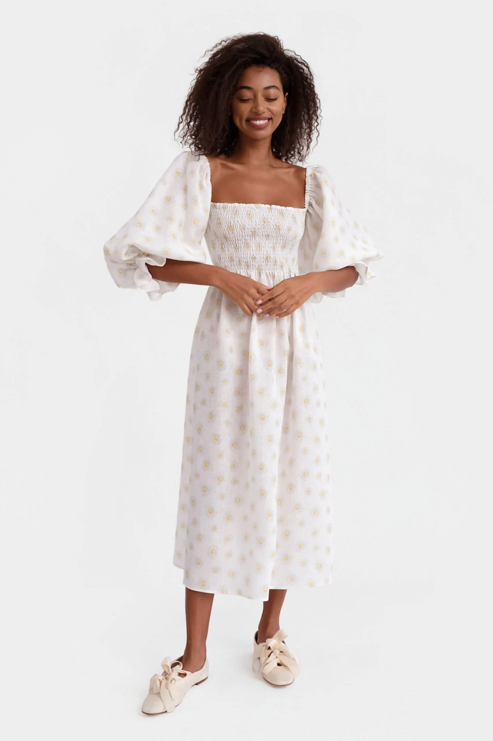 lyra linen dress Womens Lyra Linen Dress Browns Size Xxl main image 0