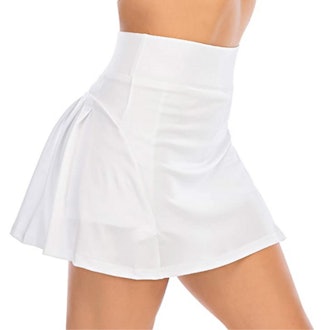 Werena Pleated Tennis Skirt with Pocket Shorts
