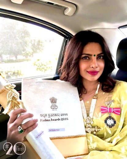 Priyanka Chopra with Padma Shri award