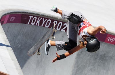 Sky Brown of Great Britain competes in the final of the Women's Park Skateboarding on day twelve of ...
