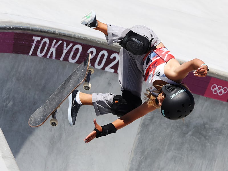 Sky Brown of Great Britain competes in the final of the Women's Park Skateboarding on day twelve of ...