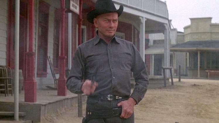 Yul Brynner as the Gunslinger in Westworld.