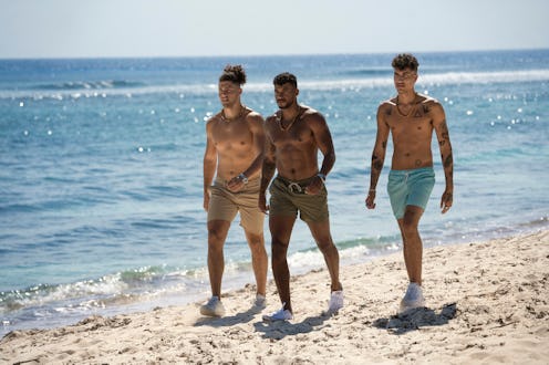 Jarred Evans leading the pack of new guys on Fboy Island via Warner Media Press Site