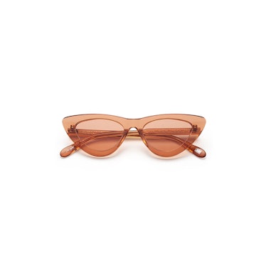 #006 Clear Sunglasses in Peach