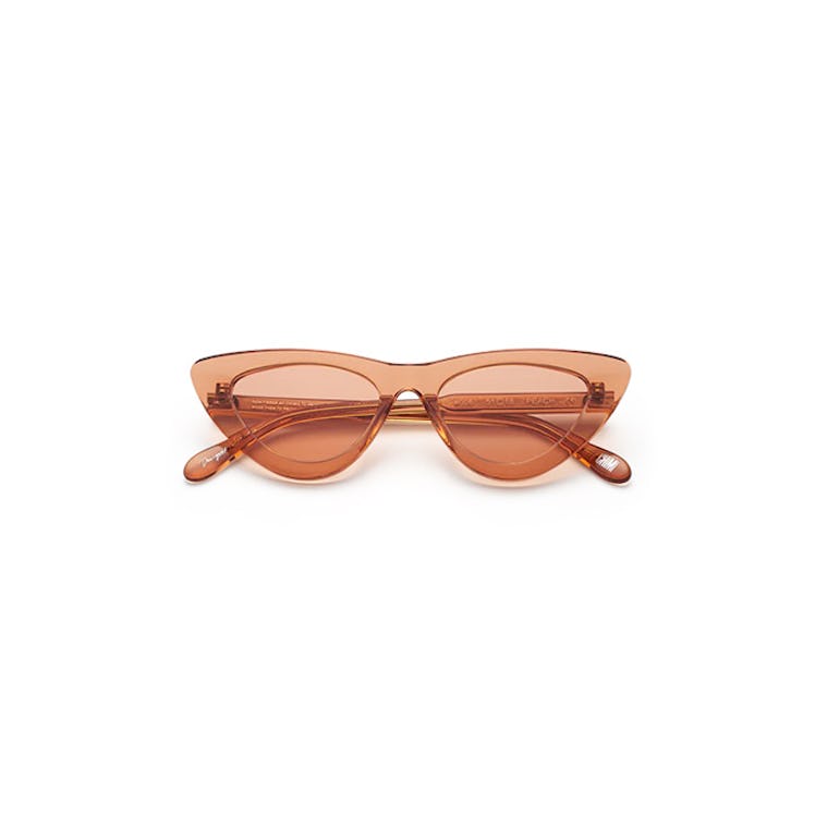 #006 Clear Sunglasses in Peach