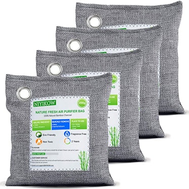 NIYIKOW Nature Fresh Bamboo Charcoal Air Purifying Bags (4 Pack)