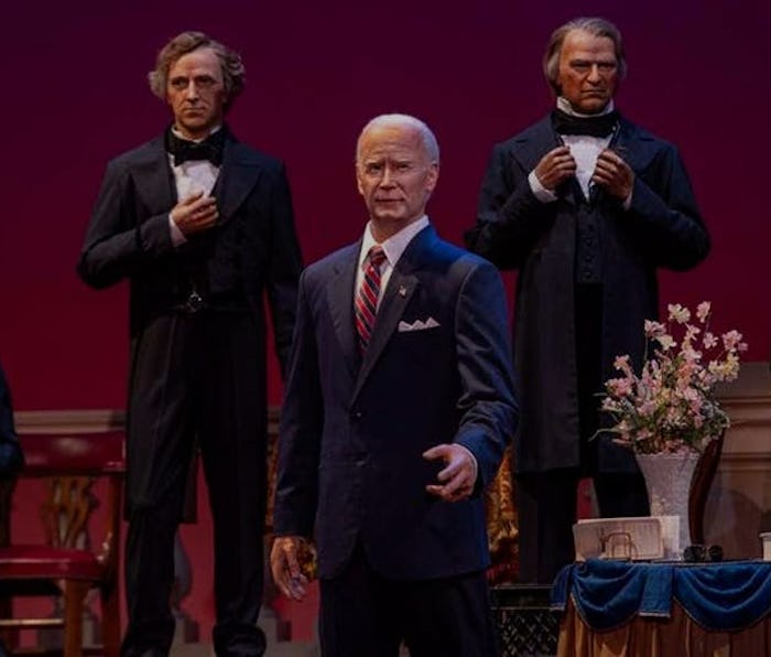 Disney has added an animatronic President Biden to its Hall of Presidents display.