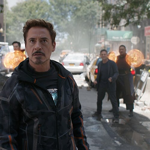 Robert Downey Jr. as Tony Stark/Iron Man prepares for battle in 'Avengers: Infinity War.'