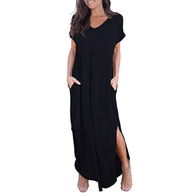 GRECERELLE Casual Split Maxi Dresses