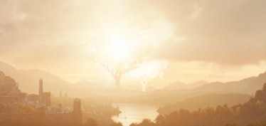 The Two Trees of Valinor as seen in the first image from Amazon’s Lord of the Rings TV series