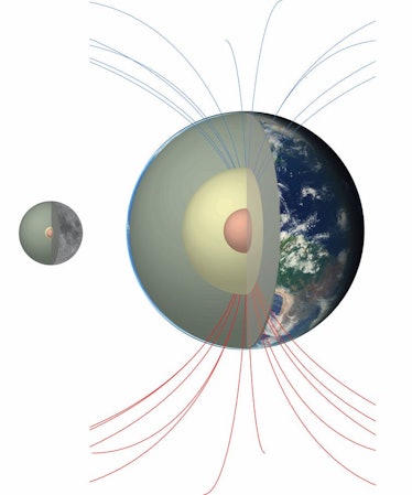 Relative to the Earth, the Moon has a small core, and it is not obvious how it could have created a ...